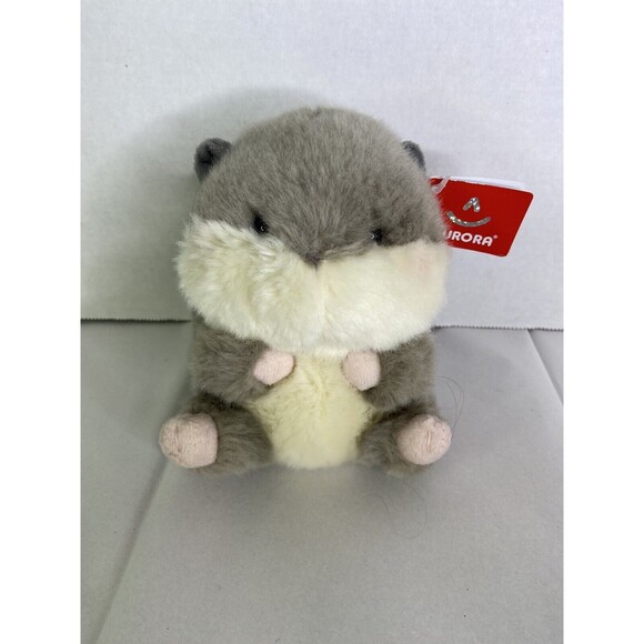 Aurora World Nanigans Gray Squirrel Rolly Pet Plush Stuffed...